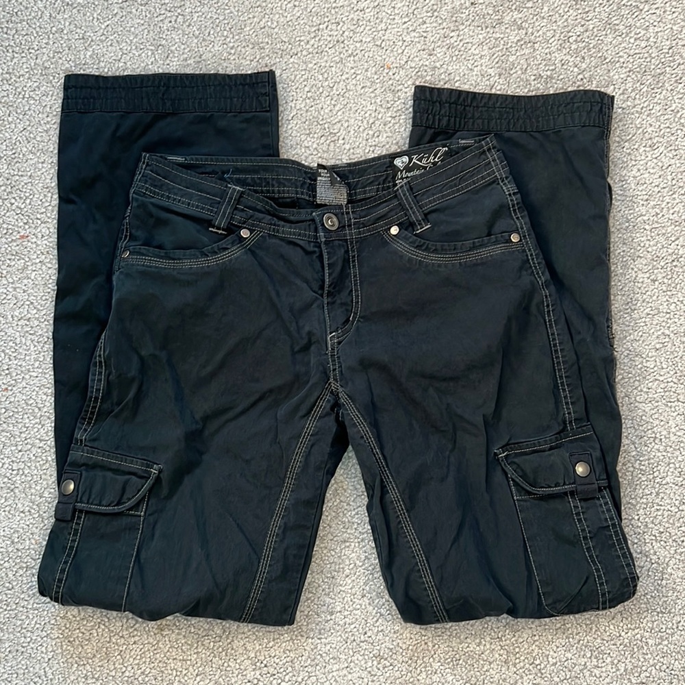 Kuhl Mountain Culture Vintage Patina Dye Black Cargo  Pants
